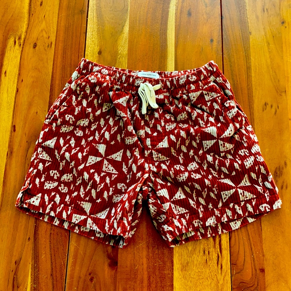 UO Lucien Printed Corduroy Short